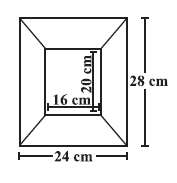 Picture frame with outer and inner dimensions